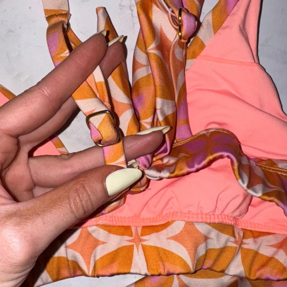 Kitty And Vibe Juju Geometric Pattern Bikini Set
